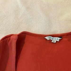 Burnt orange cotton tee in size medium